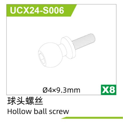 °4*9.3Hollow ball screw(8pcs) UCX2401 & UCX2402 - UCX24-S006 - VroomRC