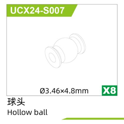°3.5*4.8Hollow ball screw(8pcs) UCX2401 & UCX2402 - UCX24-S007 - VroomRC