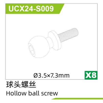 °3.5*7.3Hollow ball screw(8pcs) UCX2401 & UCX2402 - UCX24-S009 - VroomRC